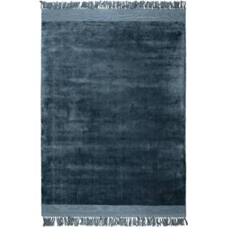 👉 Vloerkleed blauw katoen effen active Zuiver Blink Blue 170x240cm 8718548044456