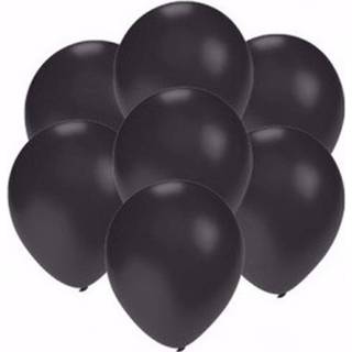 👉 Ballon zwarte zwart 15x Stuks Kleine Metallic Ballonnen - Feestartikelen En Versiering 8719538227521