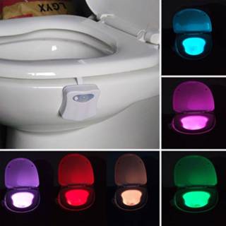 Bewegings sensor 8-kleuren Bewegingssensor Toilet Nachtlampje 5712580057668