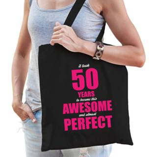 👉 Zwart One Size vrouwen It took 50 years to become this awesome cadeau tasje voor dames - jaar verjaardag kado / Sarah 8720576065907