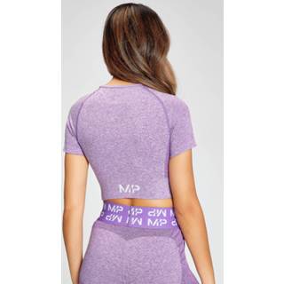 👉 MP Women's Curve Crop Short Sleeve T-Shirt - Deep Lilac - XXL