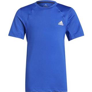 👉 Sport shirt jongens kobalt Adidas M FI CB OH sportshirt