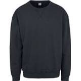 👉 Sweatshirt zwart mannen m Urban Classics - Oversized Open Edge Crew Sweatshirts 4053838198674