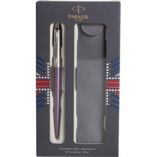 👉 Balpen violet lila stuks parker giftbox Jotter Victoria + pen pouch 3026980738051