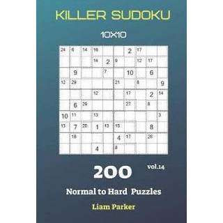 👉 Engels Killer Sudoku - 200 Normal to Hard Puzzles 10x10 vol.14 9781082122057