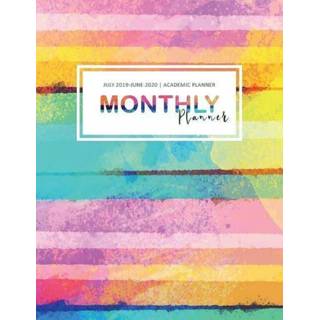 👉 Agenda engels mannen July 2019-June 2020 Monthly Planner: Academic Planner Calendar Schedule 52 Weekls Time Management Organizer Notebook Student School Sup 9781091215078
