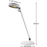 👉 Tafel lamp metaal warmwit Mat Wit a+ Lucande Vilana LED tafellamp,