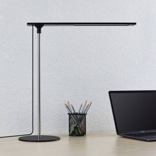 👉 Tafellamp mat zwart metaal warmwit a+ Lucande Pinami LED
