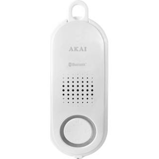 👉 Microfoon wit Akai Awp50we Waterbestendige Bluetooth Douchespeaker Met Ingebouwde 8712837859608