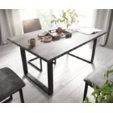 👉 Eettafel zwart DELIFE Adesso 140x90 betonlook slipframe 4251943845395