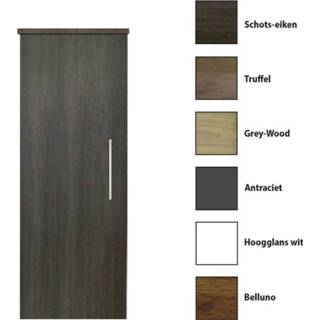 👉 Kolomkast Eiken Antraciet Sanicare met reling greep 33,5x90x32cm schots-eiken 7434255572532