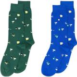 👉 Alfredo Gonzales Sokken beer 2-pack blue/green
