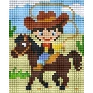 👉 GeenKleur Pixelhobby Classic Cowboy 10x12 cm 8718468931386