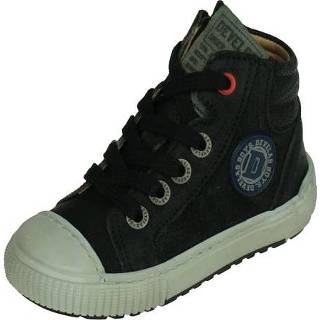 👉 Veterschoenen Black Suede nubuck leder jongensschoenen normaal jongens verwisselbaar Zwart Develab Halfhoge veterschoen, met rits 8719989430938