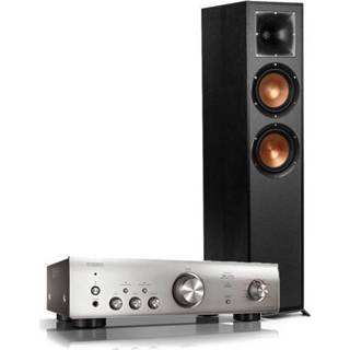 👉 Versterker zwart zilver nederlands Doubledeal: Denon PMA-600NE + Klipsch R-620-f vloerstaande speaker (2x)
