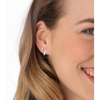 👉 Oorbel zilveren kristal zilver Color-Zilver oorbellen bal 8719802078705