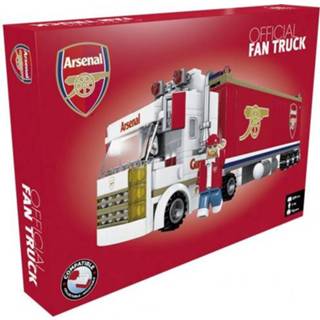 👉 Bouwpakket rood kunststof One Size Pro-Lion truck Arsenal 33 x 8 cm 282-delig 7427136529978