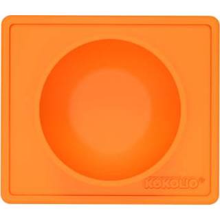👉 Oranje siliconen silicoon jongens KOKOLIO Eating bowl Bowli gemaakt van in orange 4251324500318