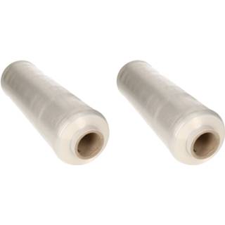 👉 Folie 3x rollen stretch/rek/wikkel/inpak om spullen in te pakken 40 cm breed en 900 meter lang