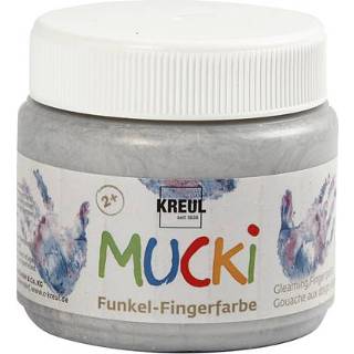 👉 Vingerverf zilver Mucki Metallic 150 ml 4000798117160