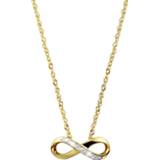 👉 Hanger Color-Goud diamant Geelgouden ketting met Infinity 8717637578025