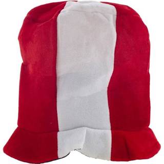 Hoge hoed rood wit active Mooie Brabantse 8712364626926