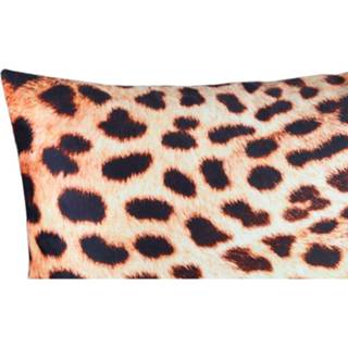 👉 Bruin One Size Nia Vierkant Kussen Panter 45 x 10 cm Velvet 8720014526007