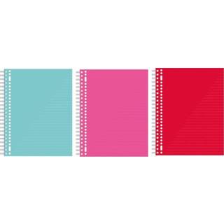 👉 Collegeblok One Size Color-Meerkleurig A4, pak a 3 stuks assorti kleuren 8712127002899