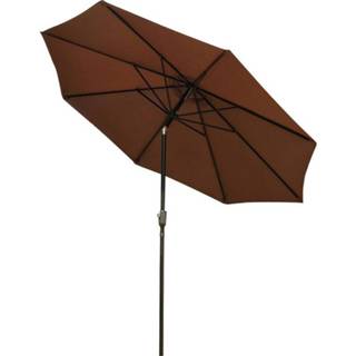 👉 Parasol active Outsunny knikscherm tuinscherm strandscherm met stalen handslingerØ 3 m 6011604920902