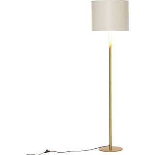 👉 Vloerlamp wit active HOMCOM met PU-trommelkap voor op kantoor in de woonkamer 6011601269288