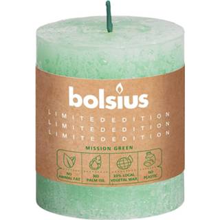 Kaars groen Bolsius Divine Earth - Rustieke 8717847142573