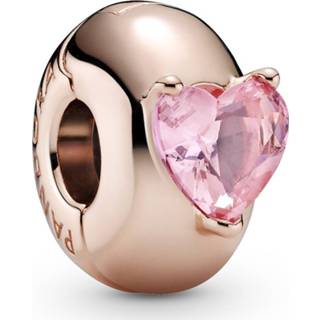 👉 Stoppertje roze One Size array Pandora Colours 789203C01 clip/stopper Pink Heart Solitaire 5700302899085