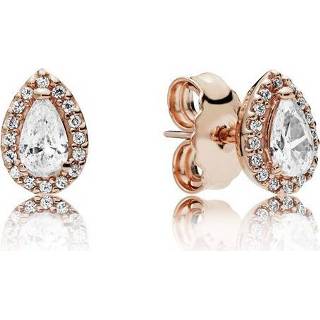 👉 Oorbel rose One Size array Pandora 286252CZ Oorbellen Radiant Teardrops rosékleurig 5700302694871