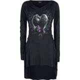 👉 Korte jurk zwart vrouwen m Spiral - Raven Heart 5055800662304