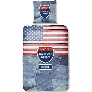 👉 Dekbedovertrek blauw katoen One Size Good Morning Denim 135 x 200 cm 8717285146133