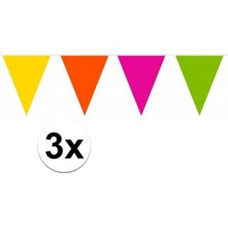 👉 Vlaggenlijn plastic 3x Multi colour van