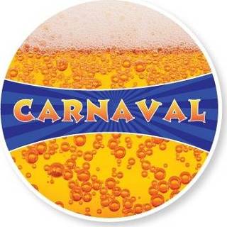 👉 Bier viltje active 25x Carnaval bierviltjes met print