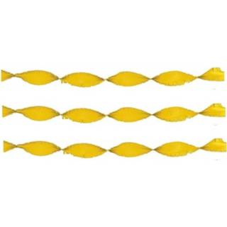 👉 Feestslinger geel papier 3x Crepe feest slingers