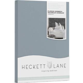 Kussenslop blauw katoen satijn Heckett & Lane Elementi Kussensloop - colonial blue 40x80cm 8718518286985