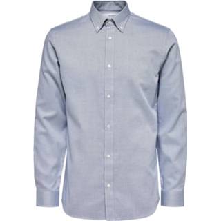 👉 Overhemd biologisch katoen l mannen blauw 5715107558617