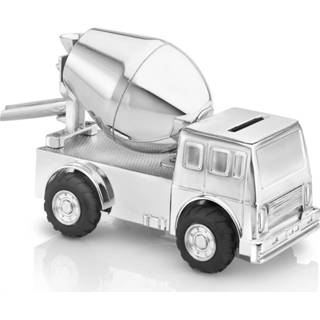 👉 Spaarpot verzilverd One Size zilverkleurig Zilverstad 6163261 Cementwagen gelakt 68 x 135 91 mm 8711871356074