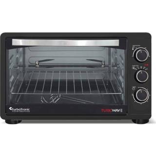 👉 Elektrische oven zwart RVS Color-Zwart TurboTronic TT-EV23 Vrijstaande – 23L - Met draaispit 4260563034867