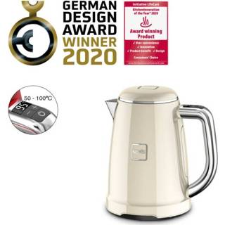 👉 Waterkoker One Size GeenKleur Novis KTC1 - Elektrische Temperatuur instelbaar 1,6l Creme 7640128133841