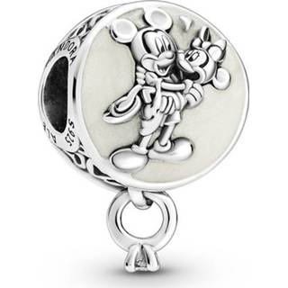 👉 Bedel One Size zilverkleurig Pandora Disney 799395C01 Mickey Mouse & Minnie Eternal Love zilver-emaille 5700302923032