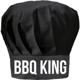 👉 Koksmuts zwart One Size mannen BBQ king cadeau heren - vaderdag of verjaardag 8720576397206