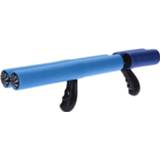 Waterpistool blauw foam One Size 2x waterpistool/waterpistolen van 40 cm met handvat en dubbele spuit 8720576391389