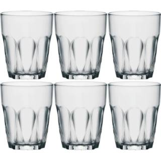 👉 Waterglas One Size transparant 6x Stuks waterglazen/sapglazen 260 ml - Glazen / drinkglazen 8411712017910