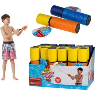 👉 Waterpistool foam One Size meerkleurig 2x spuit van 15 cm 8720576389508