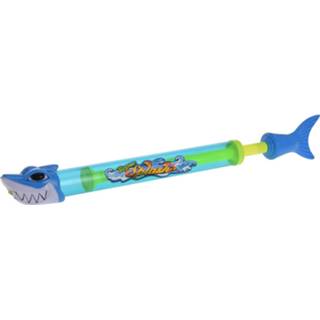 👉 Waterpistool One Size blauw 3x Waterpistool/waterpistolen haaien waterspuit 51cm 8720576391662