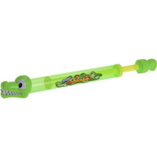 👉 Waterpistool One Size groen 3x Waterpistool/waterpistolen krokodillen waterspuit 51cm 8720576391693